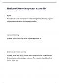 National Home inspector exam 494 questions and answers
