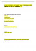 IMSA WORKZONE SAFETY 2025 QUESTIONS AND VERIFIED ANSWERS GRADE A&period;