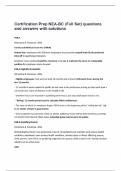 Certification Prep NEA-BC &lpar;Full Set&rpar; questions and answers with solutions