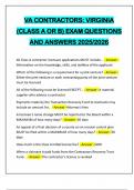 VA CONTRACTORS&colon; VIRGINIA &lpar;CLASS A OR B&rpar; EXAM QUESTIONS AND ANSWERS 2025&sol;2026
