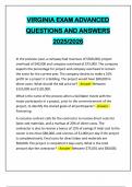 VIRGINIA EXAM ADVANCED QUESTIONS AND ANSWERS 2025&sol;2026