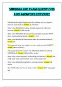 BUNDLE FOR VA CONTRACTORS - VIRGINIA EXAMS QUESTIONS AND 100&percnt; CORRECT ANSWERS 2025&sol;2026