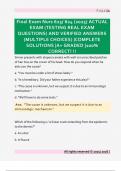 Final Exam Nurs 623&sol; 624 &lpar;2025&rpar; ACTUAL  EXAM &lpar;TESTING REAL EXAM  QUESTIONS&rpar; AND VERIFIED ANSWERS  &lpar;MULTIPLE CHOICES&rpar; &vert;COMPLETE  SOLUTIONS &vert;A&plus; GRADED &vert;100&percnt;  CORRECT&excl; &excl;&excl;