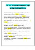 HIT141 TEST QUESTIONS AND ANSWERS 2025&sol;2026