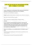 CON 237 EXAM SEVEN QUESTIONS WITH 100&percnt; CORRECT ANSWERS