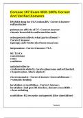 Comsae 107 Exam With 100&percnt; Correct And Verified Answers