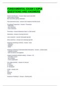 FUNDAMENTAL EXAM 1 IUPUI QUESTIONS AND ANSWERS