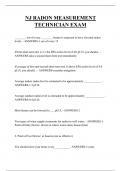  NJ RADON MEASUREMENT TECHNICIAN EXAM QUESTIONS AND ANSWERS 2025