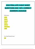 2025 PRSA APR CHEAT SHEET QUESTIONS AND 100&percnt; CORRECT ANSWERS 2025&sol;2026