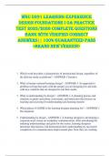 WGU D291 Learning Experience  Design Foundations I OA PRACTICE  TEST 2025&sol;2026 COMPLETE QUESTIONS  BANK WITH VERIFIED CORRECT  ANSWERS&vert;&vert; 100&percnt; GUARANTEED PASS  <BRAND NEW VERSION> 
