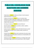 PUBLIX DELI KNOWLEDGE EXAM QUESTIONS AND ANSWERS 2025&sol;2026