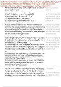 SLP Praxis Practice exam &lpar;2025&rpar; ACTUAL EXAM &lpar;TESTING REAL EXAM QUESTIONS&rpar; AND VERIFIED ANSWERS &lpar;MULTIPLE CHOICES&rpar; &vert;COMPLETE SOLUTIONS &vert;A&plus; GRADED &vert;100&percnt; CORRECT&excl;&excl;