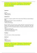 NURSING 496A Exam 2 &lpar;MedSurg 3&rpar; &ndash; A&plus; Rated Questions & Answers &vert; 2025&sol;2026 Update