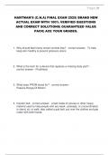 HARTMAN'S &lpar;C&period;N&period;A&rpar; FINAL EXAM 2025&vert; BRAND NEW ACTUAL EXAM WITH 100&percnt; VERIFIED QUESTIONS AND CORRECT SOLUTIONS&vert; GUARANTEED VALUE PACK&vert; ACE YOUR GRADES