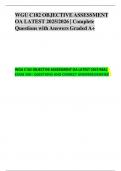 WGU C182 Objective Assessment &ndash; Latest 2025&sol;2026 OA &vert; Verified A&plus; Q&A