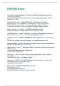 EXP3604 Exam 1 Questions And Answers With Complete Solutions 100&percnt; Correct Answers
