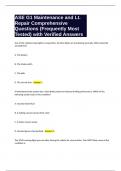 ASE G1 Maintenance and Lt&period; Repair Comprehensive Questions &lpar;Frequently Most Tested&rpar; with Verified Answers