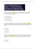 ASE G1 Maintenance & Lt&period; Repair &num;1 Comprehensive Questions &lpar;Frequently Most Tested&rpar; with Verified Answers