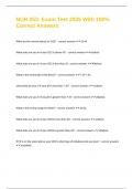 NUR 253&colon; Exam Test 2025 With 100&percnt; Correct Answers