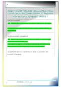 QUALYS VMDR TRAINING EXAM&sol;ACTUAL EXAM  QUESTIONS AND CORRECT DETAILED ANSWERS  WITH RATIONALES&sol;NEWEST UPDATE
