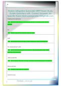 Radon Mitigation Specialist NRPP Exam Study  Guide Questions with  Correct Answers  for  Specific Exam Mail supergrades12&commat;gmail&period;com