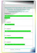 Raspberry Pi 3 Questions with  Correct  Answers  for Specific Exam Mail  supergrades12&commat;gmail&period;com