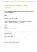 NUR 253 Exam 2025 With Quality Answers