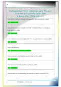 Refrigeration ESCO Questions with  Correct  Answers  for Specific Exam Mail  supergrades12&commat;gmail&period;com 