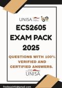 ECS2605 EXAM PACK 2025 &lpar;QUESTIONS & ANSWERS&rpar;