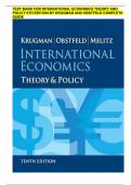 International Economics Theory and Policy &ndash; Krugman & Obstfeld &lpar;6th Edition&rpar; &ndash; Complete Exam Preparation Material with Answers