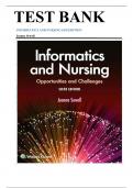 nformatics and Nursing &ndash; 6th Edition by Jeanne Sewell &ndash; Complete Test Bank with Answers &lpar;2023&ndash;2024&rpar;