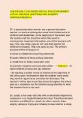 OAE 013 EARLY CHILDHOOD SPECIAL EDUCATION NEWEST  ACTUAL 2025&sol;2026 QUESTIONS AND ANSWERS VERIFIED&sol;GRADED A&plus;