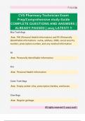 CVS Pharmacy Technician Exam  Prep&sol;Comprehensive study Guide  COMPLETE QUESTIONS AND ANSWERS &vert;  ALREADY PASSED &vert; 2025 LATEST&excl; &excl;&excl;