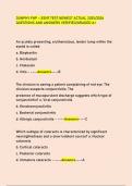 DUNPHY FNP &ndash; EENT TEST NEWEST ACTUAL 2025&sol;2026  QUESTIONS AND ANSWERS VERIFIED&sol;GRADED A&plus;