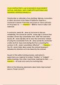 CSLB CONTRACTOR'S LAW & BUSINESS EXAM NEWEST  &lpar;ACTUAL 2025&sol;2026 &rpar; WITH COMPLETE QUESTIONS AND  ANSWERS VERIFIED&sol;GRADED A&plus;