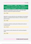 CHAPTER 6 - MBA 704 - KUNGU  COMPLETE QUESTIONS AND ANSWERS &vert;  ALREADY PASSED &vert; 2025 LATEST&excl; &excl;&excl; 