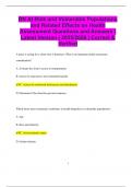RN At-Risk and Vulnerable Populations  and Related Effects on Health Assessment Questions and Answers &vert; Latest Version &vert; 2025&sol;2026 &vert; Correct &  Verified