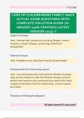 CARE OF CHILDBEARING FAMILY-NACE  ACTUAL EXAM QUESTIONS WITH  COMPLETE SOLUTION GUIDE &lpar;A&plus;  GRADED 100&percnt; VERIFIED&rpar; LATEST  VERSION 2025&excl; &excl;&excl;