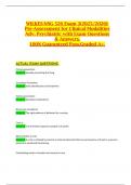 WILKES-NSG 526 Exam 3&lpar;2025&sol;2026&rpar;&colon; Pre-Assessment for Clinical Modalities Adv&period; Psychiatric with Exam Questions & Answers&comma; 100&percnt; Guaranteed Pass&comma;Graded A&plus;&period;