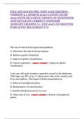 ITLS ADVANCED PRE-TEST &lpar;9TH EDITION -VERSION 9&period;1&comma;MARCH 2020&rpar; LATEST EXAM 2025 WITH MULTIPLE CHOICE OF QUESTIONS AND DETAILED CORRECT ANSWERS ALREADY GRADED A&plus; AND 100&percnt; GUARANTEE PASS &lpar;JUST RELEASED&excl;&excl;&excl;&excl;&excl;&excl;&rpar;