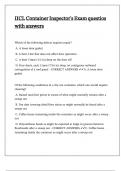 IICL Container Inspector's Exam questios with answers
