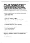 INBDE Oral Surgery &lpar;2025&rpar;Actual Exam Test&vert;COMPLETE QUESTIONS WITH VERIFIED ANSWERS With rationales &lpar;100&percnt; Accurate Solutions&rpar;&vert;GET IT A&plus;&excl;&excl;