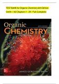 TEST BANK for Organic Chemistry 6th Edition By Janice Smith&comma; Verified Chapters 1 - 29 &lbrack;Updated Version 2025&rsqb;