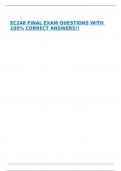 EC248 FINAL EXAM QUESTIONS WITH 100&percnt; CORRECT ANSWERS&excl;&excl;
