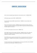 OMVIC 2025&sol;2026 QUESTIONS & ANSWERS &lbrack;100&percnt; CORRECT&rsqb; GRADE A&plus;