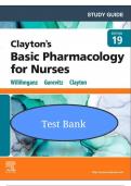 &lpar;Test Bank &rpar;Clayton&rsquo;s Basic Pharmacology for Nurses 19th Edition By Michelle J&period; Willihnganz&comma; Samuel L&period; Gurevitz&comma; Bruce Clayton Chapter 1-48