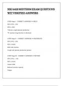 NSG 6420 MIDTERM EXAM QUESTIONS WIT VERIFIED ANSWERS