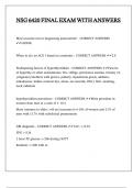 NSG 6420 FINAL EXAM WITH ANSWERS