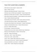FADO TEST QUESTIONS & ANSWERS