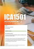 ICA1501 Assignment 2 2025 ANSWERS - Due 19 June 2025